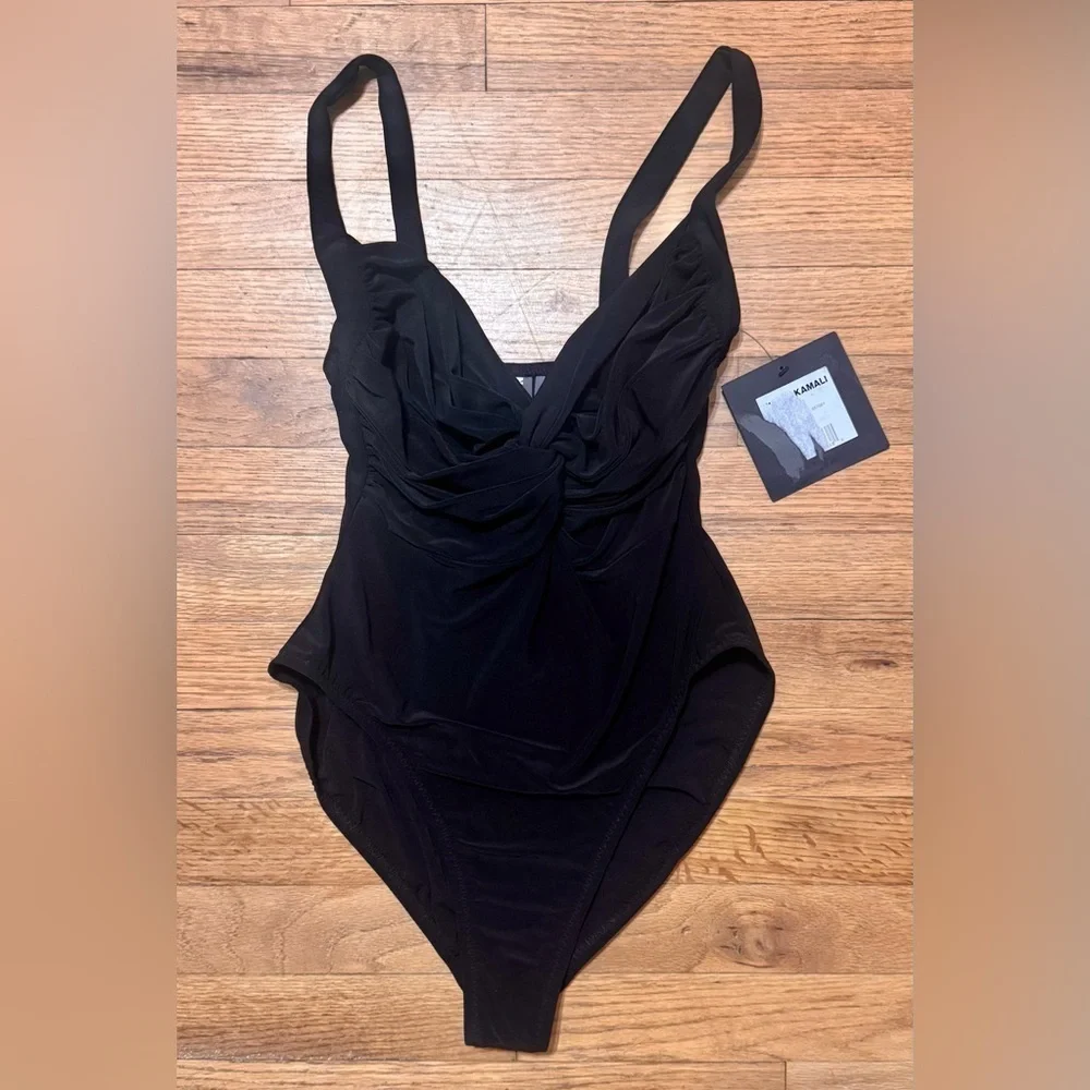 Norma Kamali Twisted Mia One Piece Swimsuit